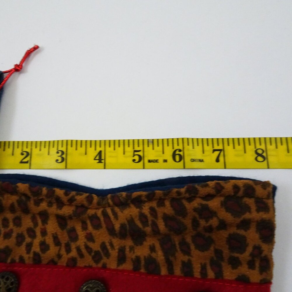 16" Handmade Denim Cowgirl Christmas Stocking Cowboy Boot Country Western CUTE! - Picture 7 of 7